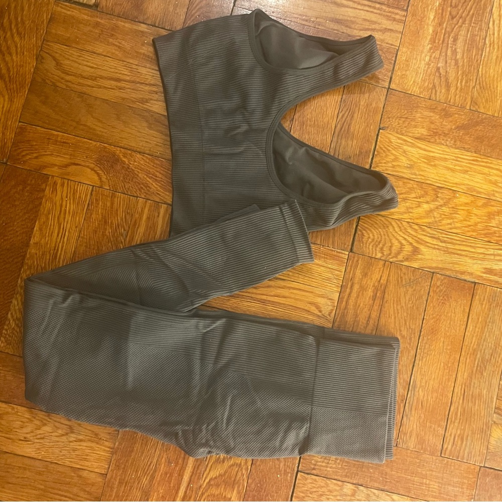 Grey Matching Workout Set